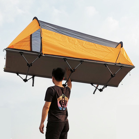 ¡Nuevo! Exterior ligero Camping cama de dormir resistente al agua resistente a la humedad tienda de campaña estera, cama plegable fuera del suelo ► Foto 1/6