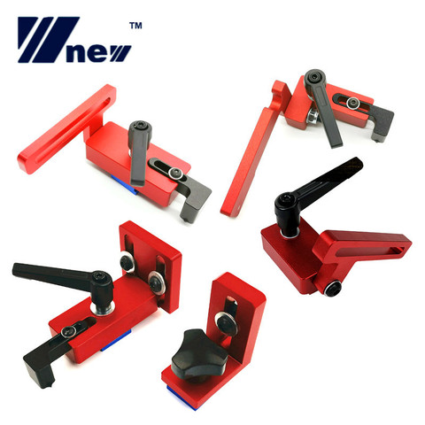 Carpintería T Slot Stopper Miter Gauge Fenge Connector aleación parada de guía de inglete bloque Sierra tabla deslizamiento Brackets Chute limitador ► Foto 1/6