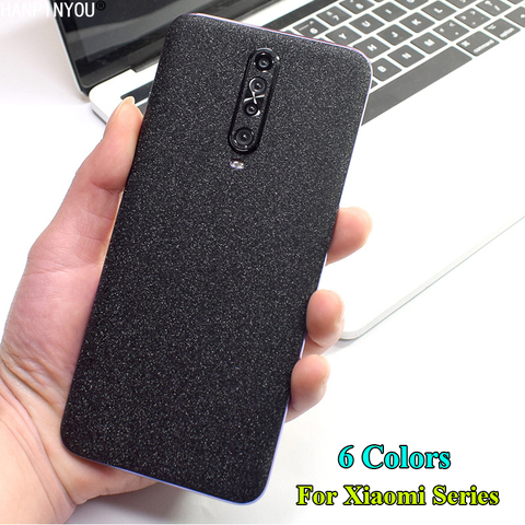 Para Xiaomi Red mi K20 K30 mi 10 9T Pro Poco X2 5G parte trasera Flash punto mate cubierta película protectora de piel pegatina brillante ► Foto 1/6