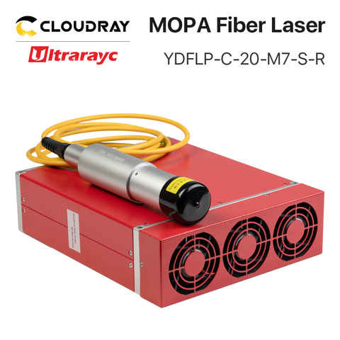 Ultrarayc-fuente de láser de fibra MOPA, 1064nm, JPT, serie M7, 20W-100W, 2-350ns, duración de pulso para marcado láser de fibra, Metal, Color ► Foto 1/5