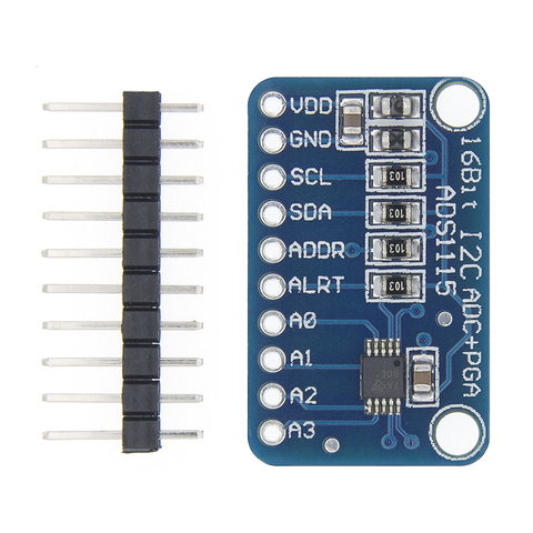 16 Bit I2C ADS1115 Module ADC 4 channel with Pro Gain Amplifier  RPi 1PCS ► Foto 1/6