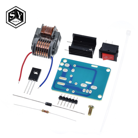 Inversor de generador de ignición de arco de voltaje alto de alta frecuencia de 15 kV aumento de aumento 18650 DIY Kit U transformador de núcleo Suite 3,7 V ► Foto 1/6