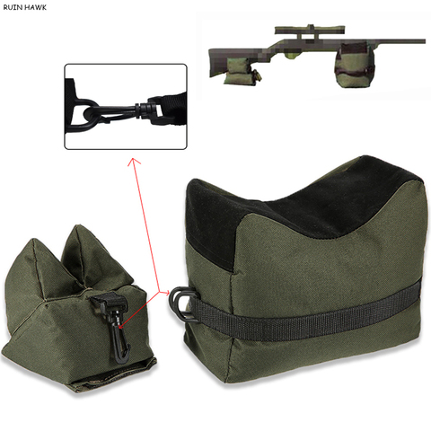 Conjunto de bolsa de descanso para Rifle de francotirador, conjunto de bolsa de descanso, Banco frontal y objetivo del Rifle trasero, soporte sin relleno, bolsa de arena, accesorios de caza ► Foto 1/6