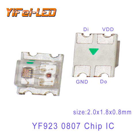 Chip LED mini SMD direccionable a Color, 2022 Uds. DC5V WS2812 200, Chip LED Digital, tira LED para pantalla de píxeles, 2022 ► Foto 1/6