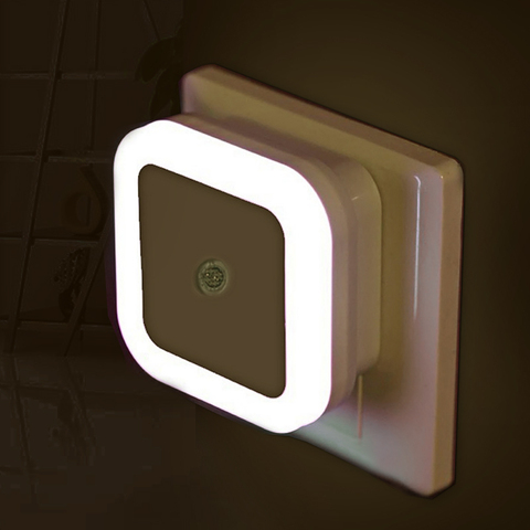 Miniluz LED de noche, lámpara de luz nocturna para niños, sala de estar y dormitorio, con sensor de control de 110 V, 220 V, enchufe europeo ► Foto 1/6