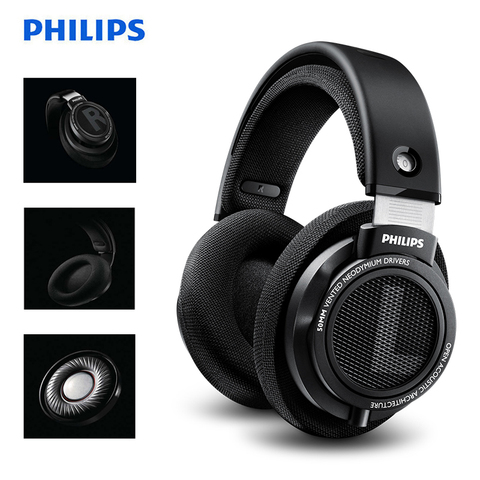 Philips-auriculares SHP9500 originales, cascos de sonido de alta calidad con micrófono, reducción de ruido para Xiaomi, soporte oficial de prueba ► Foto 1/6