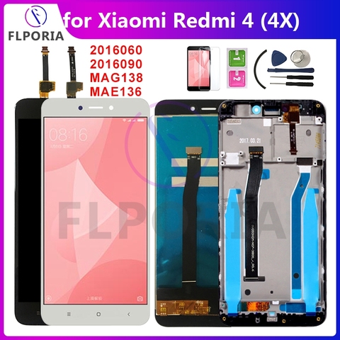 Pantalla LCD Original para Xiaomi Redmi 4, 4X, Redmi4X, Digitalizador de pantalla táctil, MAG138, MAE136, 5,0 