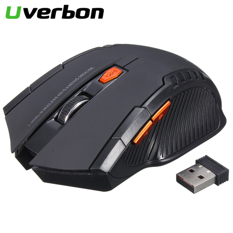 Ratón inalámbrico para juegos de Ratón Óptico inalámbrico, Mouse con receptor USB para Juegos de PC y portátiles, 2,4G ► Foto 1/6