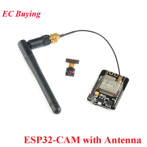 ESP32-CAM WiFi + módulo Bluetooth módulo de cámara Placa de desarrollo ESP32 CAM con módulo de cámara OV2640 2MP con antena IPEX ► Foto 1/6