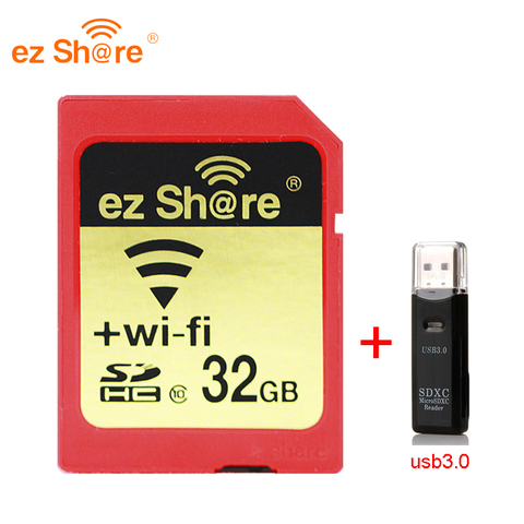 2022 nueva 100% original capacidad Real Ez compartir Wifi tarjeta Sd lector de tarjeta de memoria 32G 64G 128G c10 para cámara envío gratis ► Foto 1/5