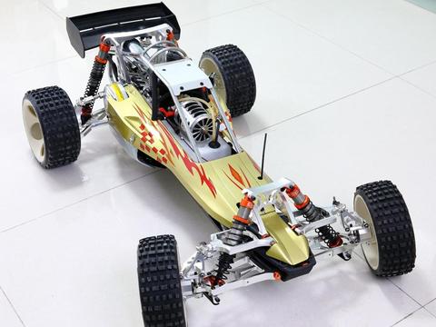 GTBracing-coche RC 1/5 HPI Baja 5b, con motor Original HPI de 26CC (plata) ► Foto 1/2