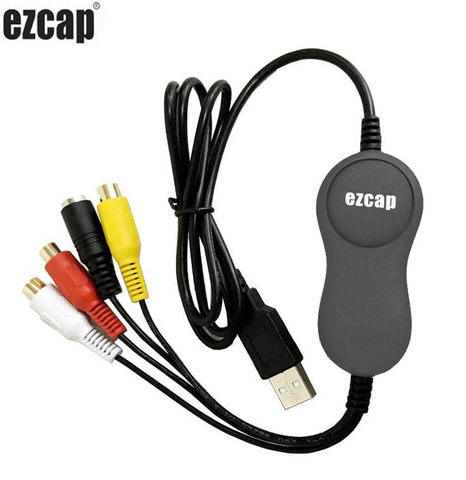 EzCAP USB 159 de Audio USB 2,0 captura de vídeo Stick tarjeta de grabación CVBS compuesto S-grabadora de vídeo para V8 Hi8 DVD VHS DVR TV Cámara ► Foto 1/6