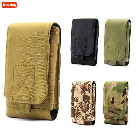 Riñonera de camuflaje para exteriores, bolsa de Teléfono Universal, soporte para teléfono militar táctico, funda para cinturón deportivo, impermeable, para caza ► Foto 1/6