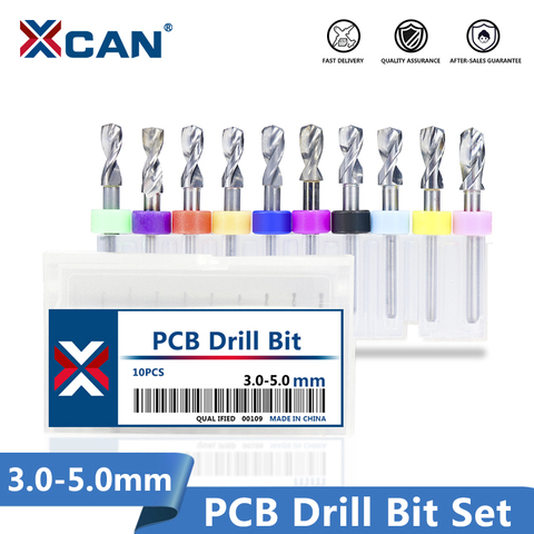 XCAN Broca de Carburo juego de brocas de placa de circuito PCB de 3,1-5,0mm ► Foto 1/6