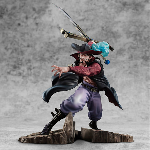 Figura de combate de one piece Dracule Mihawk, 34cm, anime nuevo, ver. Colección de figuras de acción de PVC, modelo de juguetes, regalo para niños ► Foto 1/4