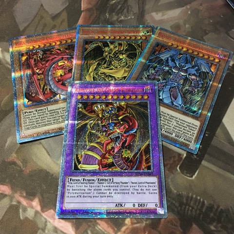 Yu Gi Oh-figuras de acción de Hamon, la bestia sagrada inglesa, el señor de los golpes, truenos, Juguetes DIY, pasatiempos, juego coleccionable, cartas de Anime ► Foto 1/5