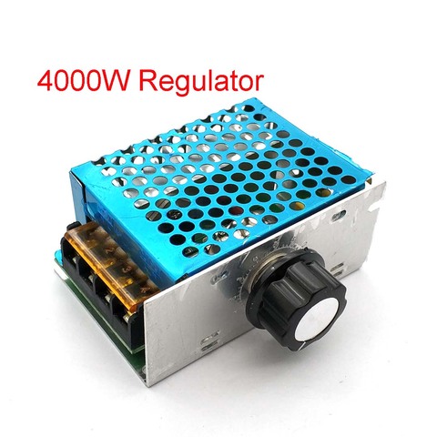 Regulador de voltaje 4000W 220V AC SCR, regulador de intensidad, controlador de velocidad del Motor eléctrico, nuevo ► Foto 1/5