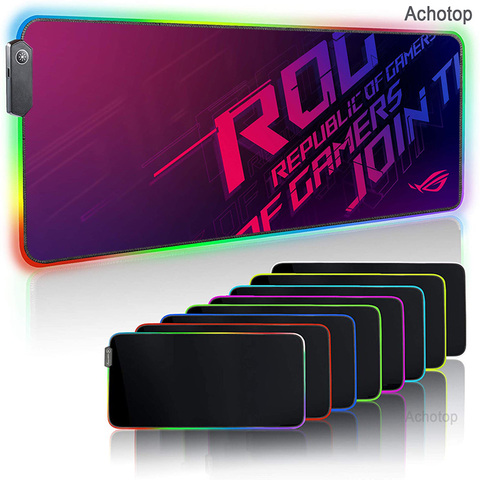 ASUS-alfombrilla de ratón para Gaming RGB, alfombrilla de ratón grande XXL retroiluminada para ordenador de escritorio, teclado LED ► Foto 1/6