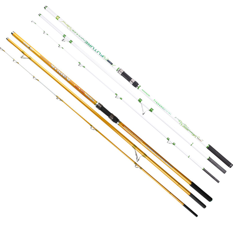 Stock de 2 unids/pack 4,20 M 3 de las secciones 100-300g de fibra de carbono de Surf las varillas de fundición ► Foto 1/6