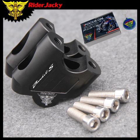 Para Suzuki GSF 1250S 2007-2016 15 Laser Logo Bandits Accesorios de motocicleta Manillar Abrazadera de barra Elevado Extender Soporte de manillar Elevador ► Foto 1/6