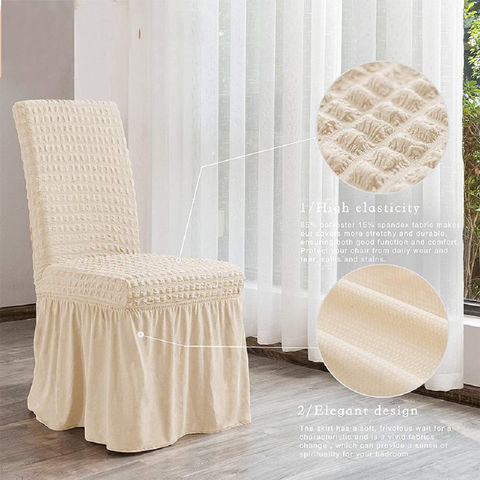 Burbuja de celosía elástico silla cubierta silla de oficina con cubierta para silla de LICRA para cocina/comedor ► Foto 1/6