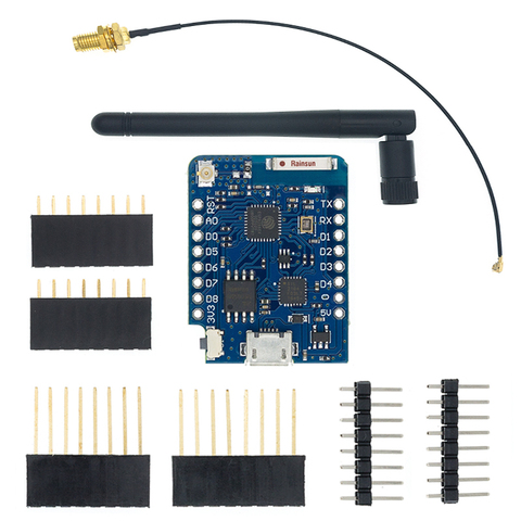 WEMOS-conector de antena externo D1 Mini Pro 4M 16M Bytes, base NodeMCU ESP8266 ESP-8266EX CP2104, placa de desarrollo WIFI Micro ► Foto 1/6