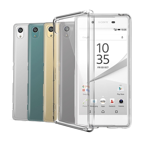 Transparente funda para Sony Xperia XA XA1 XA2 XA3 Ultra 10 X XZ premium XZ4 XZ2 X Compact L1 L2 L3 teléfono TPU suave ► Foto 1/6