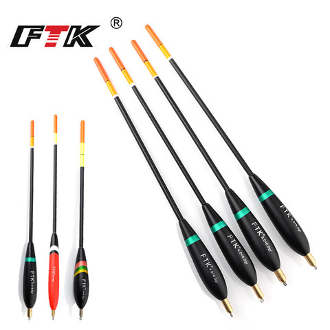 FTK abeto flotante Barguzinsky 3 colores 3 unids/pack 4 unids/pack Bobber Vertical boya tamaño mixto carpa anzuelo para pesca accesorios ► Foto 1/6