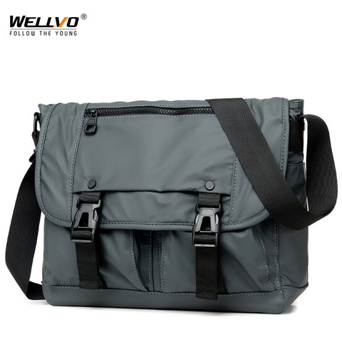 Bolso cruzado de nailon para hombre, bolsas de mensajero de hombro masculinas, multifuncionales, de negocios, XA292ZC ► Foto 1/6