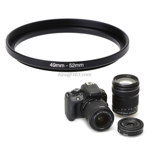 Anillos de regulador metálico de 49mm a 52mm adaptador de lente filtro accesorios para herramientas de cámara nuevo ► Foto 1/6