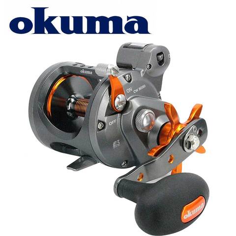 OKUMA-carrete de pesca Coldwater, accesorio para cuentametros, sistema de arrastre de carbonita, ligero, resistente a la corrosión, Baitcasting ► Foto 1/4