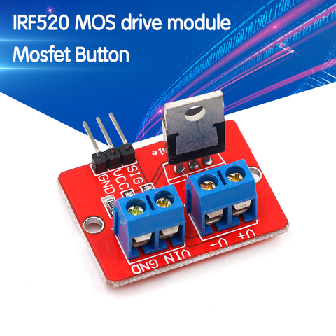 0-24V superior Mosfet botón IRF520 MOS módulo de controlador para Arduino MCU ARM Raspberry pi ► Foto 1/6