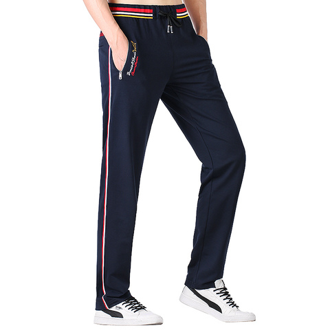 Pantalones deportivos ajustados para hombre, pantalón informal, de algodón, bordado, talla marca Shark, para Primavera e invierno, m-3xl, 2022 ► Foto 1/6