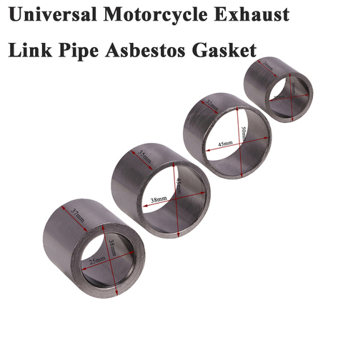 Silenciador de Escape para motocicleta tubo de conexión aplastar junta Universal 45mm 50mm 38mm 32mm-anillo para suciedad Pit Bike ATV BMW ► Foto 1/6