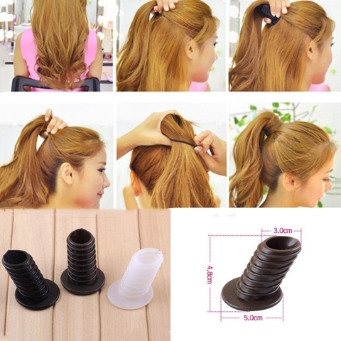 Lote de 4 unidades de accesorios para el cabello para mujer, varillas de plástico para estilizar el cabello, accesorios para el cabello trenzados, mágicos para niña ► Foto 1/6