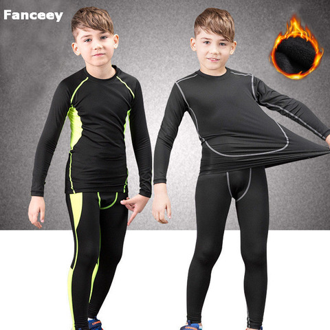 Fanceey-ropa interior térmica para niños, conjunto de compresión, ropa interior térmica cálida, Calzoncillos largos, Lucky Johns Fitness ► Foto 1/6