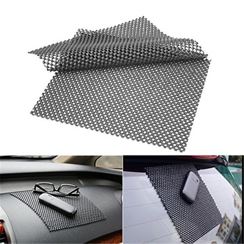 Uds de alta calidad del tablero de instrumentos del coche Anti-deslizamiento pegajosa tapete de primera calidad para teléfono GPS tarjetas negro espuma de PVC no-Slip Pad accesorios 22*19cm ► Foto 1/4