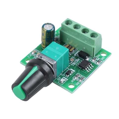 Controlador de velocidad del Motor, regulador de ventilador de bajo voltaje, Interruptor de Control de Velocidad PWM, 5V, 12V, 30W, 2A, DC, 1,8 V -15V ► Foto 1/4