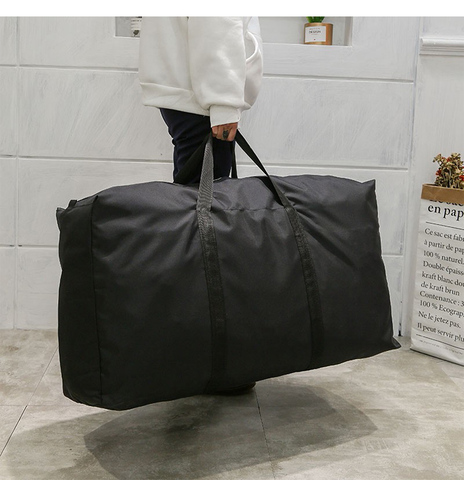 Unisex de gran capacidad plegable equipaje bolsa con cremallera impermeable grande bolsos Casual Delgado Oxford bolsas de almacenamiento para ropa de vestir ► Foto 1/6