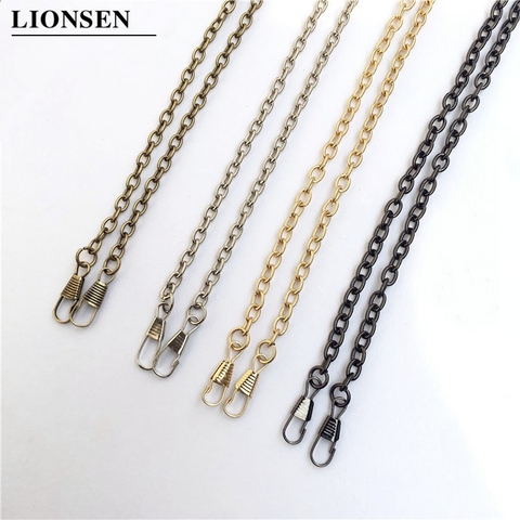 Lionsen-Bolsos de Metal tipo O para mujer, 40/60/120cm, hebillas de bolsos de cadena, correa de hombro para mujer, reemplazo de cadena cruzada, accesorios para bolso ► Foto 1/6