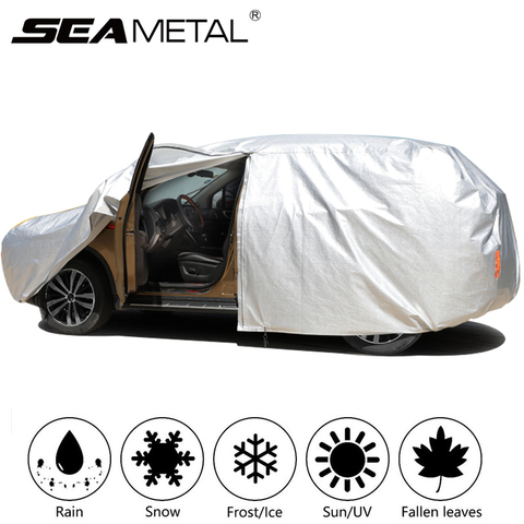 Funda parasol para coche Exterior cubierta Universal para exteriores, para nieve, granizo, impermeable, a prueba de polvo, Anti-UV, para las cuatro estaciones ► Foto 1/6