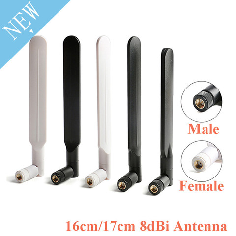 Antena de enrutador inalámbrico, conector hembra macho, WiFi, 8dBi, para 4G/3G/GSM/GPRS/2G LTE, antena SMA RP, 900mhz ► Foto 1/6