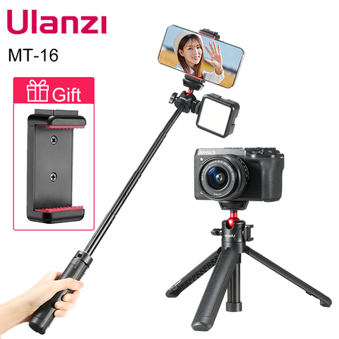 Trípode Ulanzi MT-16 extensible para tableta con zapata fría para micrófono VL49 luz LED Smartphone SLR Cámara Vlog trípode para Sony Canon ► Foto 1/6