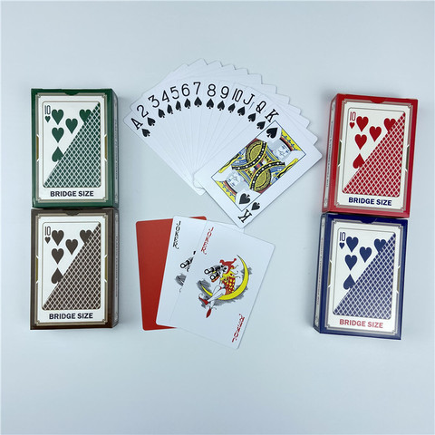 Cartas de juego de PVC para 100%, tarjeta de póker de plástico, impermeable, 4 colores, Texas Hold'em, Blackjack, juego dorado, tablero de entretenimiento ► Foto 1/6