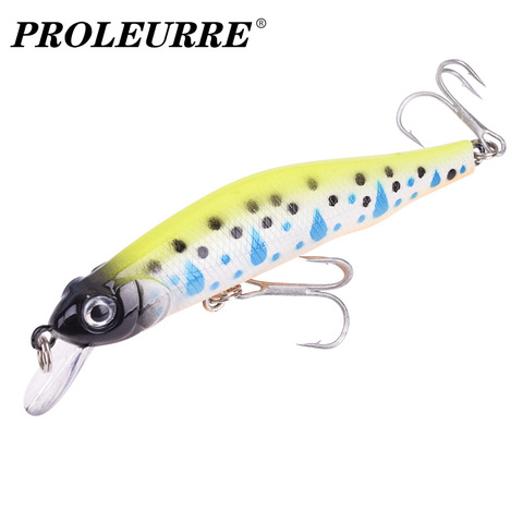 Proleurre 90 MM y 8,5G profesional Wobbler lento se hunde Minnow 1-2 M de profundidad de señuelo de pesca bajo Pike Artificial cebos duros Peche ► Foto 1/6