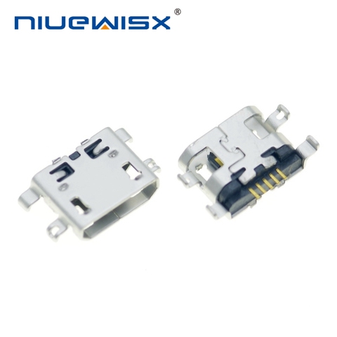 10 piezas Micro USB 5pin B tipo conector hembra para el teléfono móvil Micro USB Jack conector 5 pines de carga del zócalo venta en una pérdida ► Foto 1/4