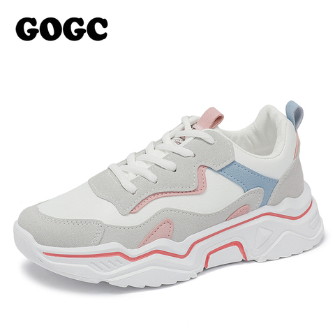 GOGC-zapatillas de deporte gruesas con plataforma para mujer, zapatos deportivos para Primavera, 2022, G6802 ► Foto 1/6