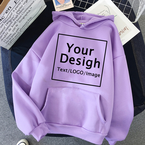 Las mujeres Sudadera con capucha personalizada personalizar Logo sudadera personalizada envío gratis impresión personalizada texto DIY Sudadera con capucha envío sudaderas ► Foto 1/6