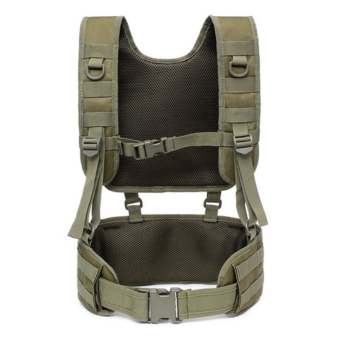 Cinturón militar táctico para hombres, cinturón de combate Airsoft para exteriores, cinturón de cintura ajustable para caza y combate ► Foto 1/6