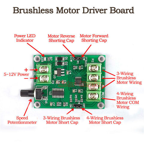 DC 7V-12V 3 Cable 4 alambre sin escobillas Motor de módulo de Control de velocidad de la unidad óptica Motor para disco duro controlador ► Foto 1/4